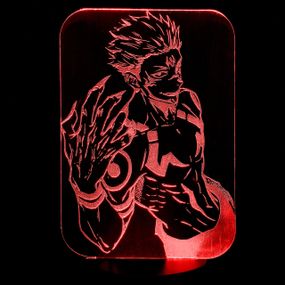 Акриловый светильник-ночник Юдзи Итадори красный tty-n000260