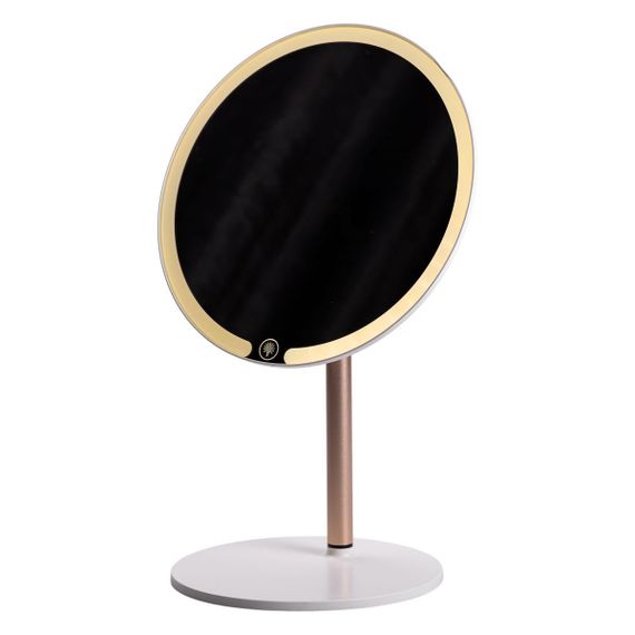 Дзеркало косметичне з підсвічуванням кругле настільне Ø21 см для макіяжу Біле HP-10-7AW | Зображення 2