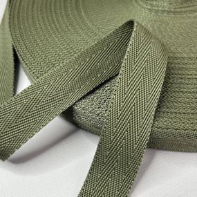 Стропа сумочна-ремінна «Ялинка», 2,5 см середня жорсткість - хакі
