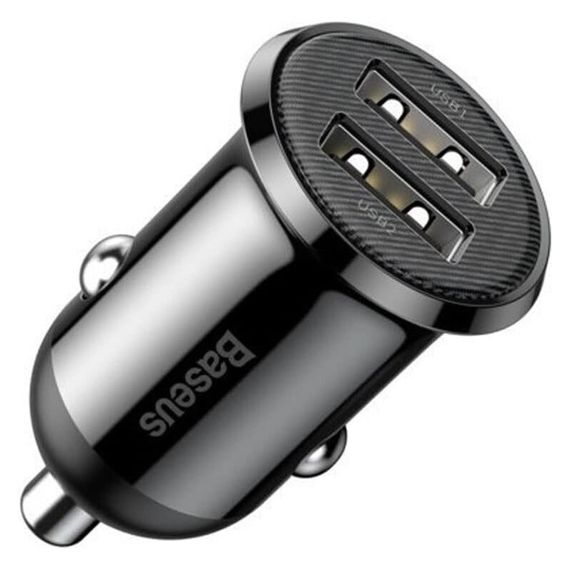 АЗП Baseus Grain Pro 4.8A (2USB-A) (CCALLP) Чорний | Зображення 2