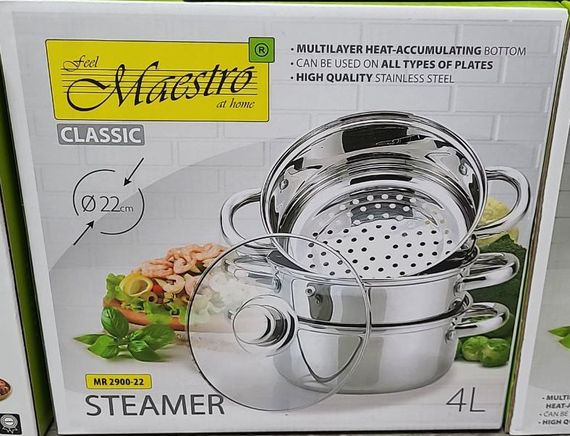 Пароварка Maestro MR-2900-24 із нержавіючої сталі 5 л | Зображення 4