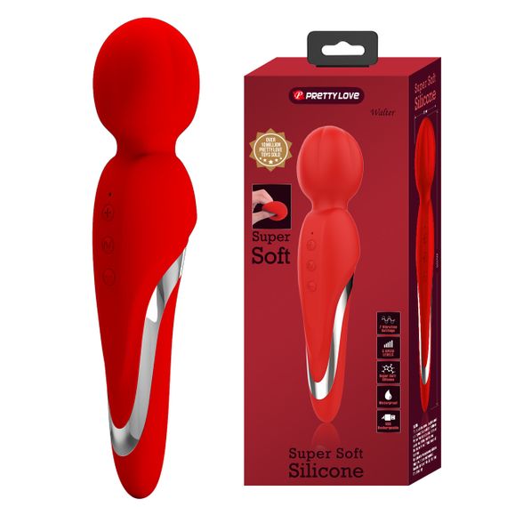 Вібромасажер Pretty Love - Walter USB Red, BI-014622-2 Sex Aura | Зображення 1