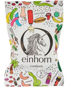 Упаковка 7шт веганських презервативів Einhorn Penis Items