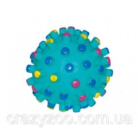Игрушка для собак Croci Мяч-мина виниловая с пищалкой 9 см C6AT0066
