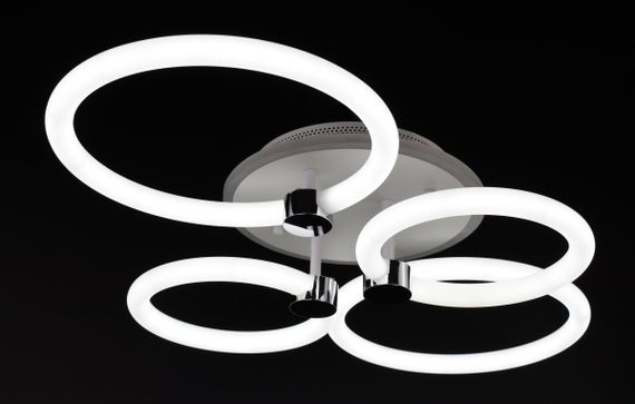 Люстра світлодіодна стельова LED світильник для квартири на стелю лед з пультом 26950 Білий 12х43х65 см. | Зображення 1