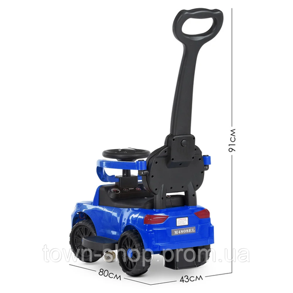 Каталка-толокар Bambi Racer M 4808EL-4 синий 2 в 1 | Зображення 4
