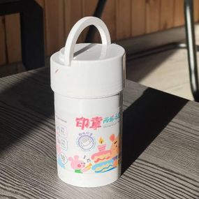 Маркеры акварельные 18шт с печаткой в белом ведре Water color pen 638-18