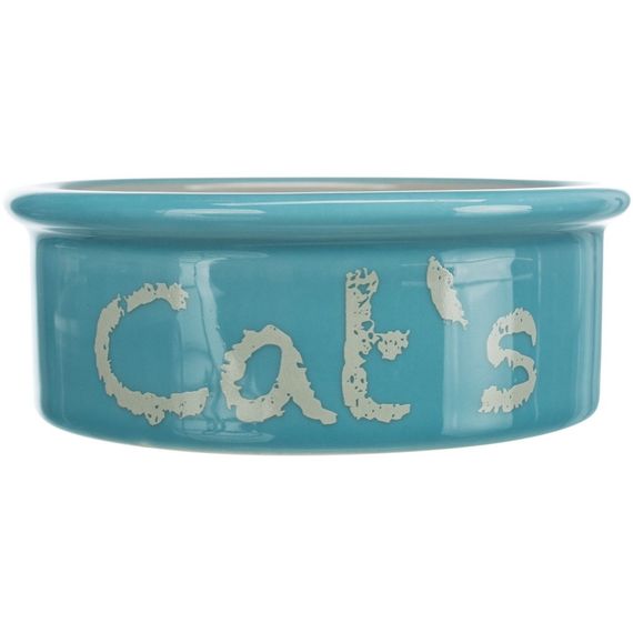 Миски Trixie для котів Eat on Feet подвійні керамічні на металевій підставці різнокольорові 2x300 мл/12 см | Зображення 3