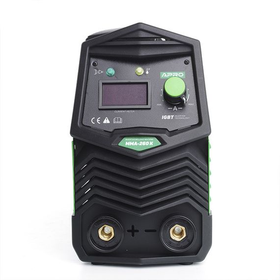 Сварочный аппарат инверторный APRO MMA-140 K, ел.4мм, + набор кабелей, кейс | Зображення 8