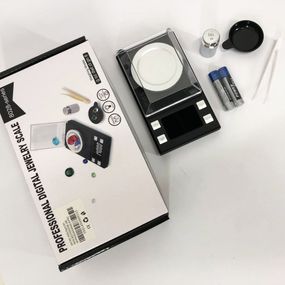 Ваги ювелірні високоточні до 50г, 0.001г точність, 8028, Компактні електронні ваги для ювелірів