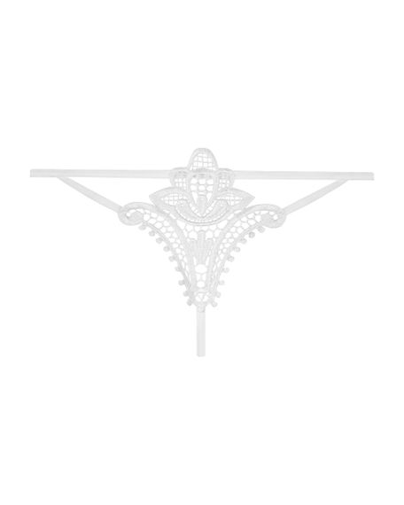 Стринги Obsessive Luiza Белые L/XL | Зображення 5