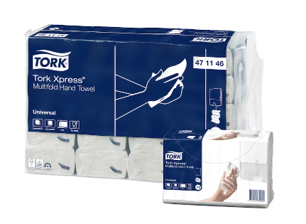 Tork Xpress рушники для рук (папір) м'які, 190 листів, арт 471146  (мін.замовлення в категорії TORK від 1000грн)