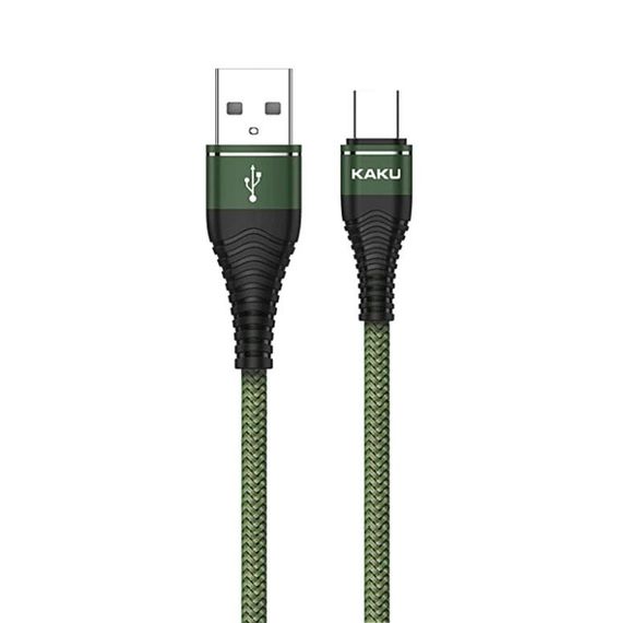 USB кабель Kaku KSC-098 USB - Type-C 1.2m / 2.8A - Green | Зображення 1