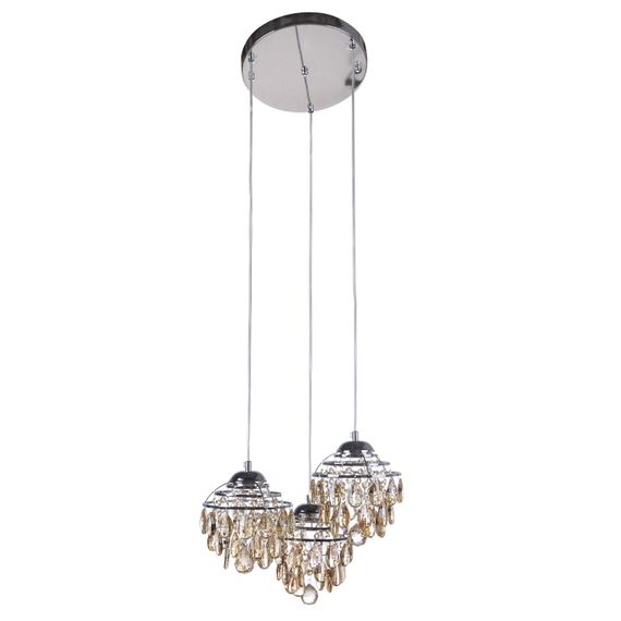 Люстра подвесная хрустальная LED 27W NW CH (BR-01457S/3)