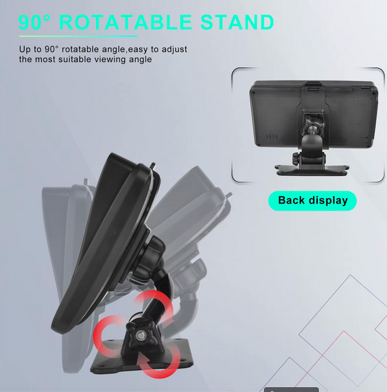 Автомобільна магнітола Podofo, Apple Carplay і Android Auto, 7-дюйм. сенсорний HD-екран | Зображення 4