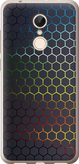 Чехол на Xiaomi Redmi 5 Переливающиеся соты "498u-1350-17620"