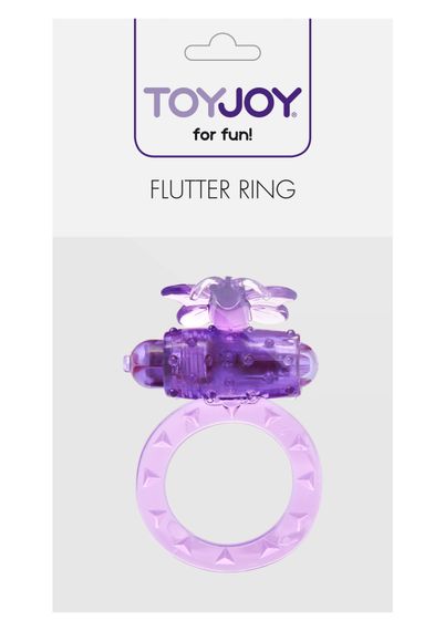 Ерекційне кільце з вібрацією Toy Joy, фіолетове | Зображення 1