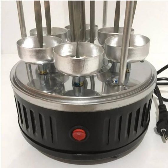 Електрошашличниця вертикальна Domotec BBQ MS-7781  на 6 шампурів (тін колба)