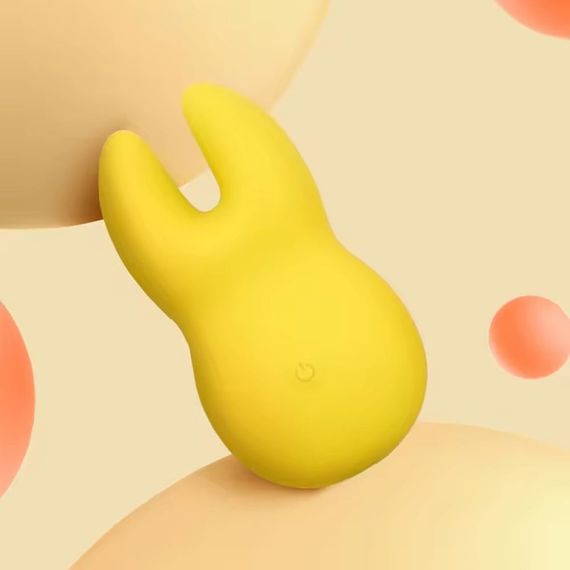 Вібратор для клітора із роздвоєним кінчиком Sweet Em Velvet Lure, жовтий sexstyle | Зображення 3