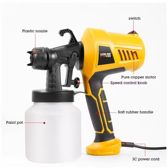 Електричний розпилювач фарби ELECTRIC PAINT SPRATER ELITE LY-79 · Краскопульт – пульверизатор для фарбування | Зображення 5