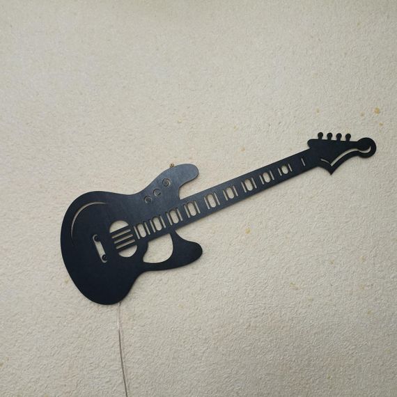 Панно декоративная картина на стену Гитара 742х250 acr-p000105