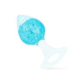 Анальная пробка Liebe Seele Heart-shaped Crystal Anal Plug - Blue Medium Sex Aura