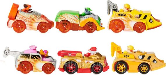 Щенячий патруль Набор из 6-ти металлических машин Маршал, Крепыш, Гонщик, Рокки, Зума, Скай PAW Patrol | Зображення 2