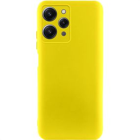 Чохол TPU GETMAN Liquid Silk Full Camera для Xiaomi Redmi 12 Жовтий / Flash