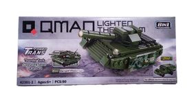 Конструктор 42301 Qman "Військовий транспорт", від 73дет до 90дет., Ціна за 1 конструктор, в коробці (6903317464586) Танк, Бронемашина 2в1 Вид 2