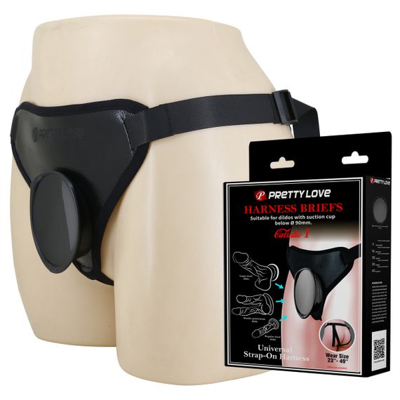Універсальна система для страпону Pretty Love - Fogg II Black Universal Harness Briefs, BW-022107 Sex Aura