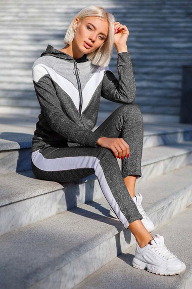 Женский костюм стрелки серый S | Зображення 2