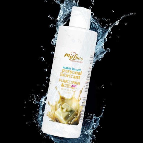 2в1 лубрикант та масажний гель - MyLove Aroma Series Intim&Massage Marzipan, 300 мл Sex Aura | Зображення 3