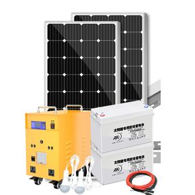 Сонячна станція з накопиченням енергії + інвертор 2000W + Solar panel 2x200W + акумулятор 2x100AH, 2*AC/220V+4*DC/12V+2*USB/5V