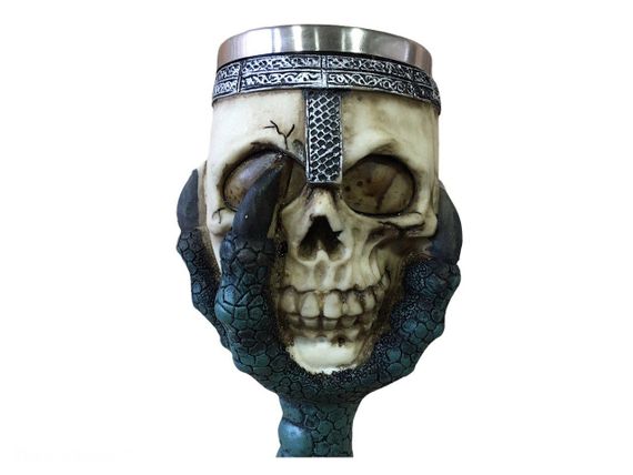 Келих для Вина Череп із Лапою Гра Престолів Кубок Готика Подарунок (код 00302) | Зображення 1