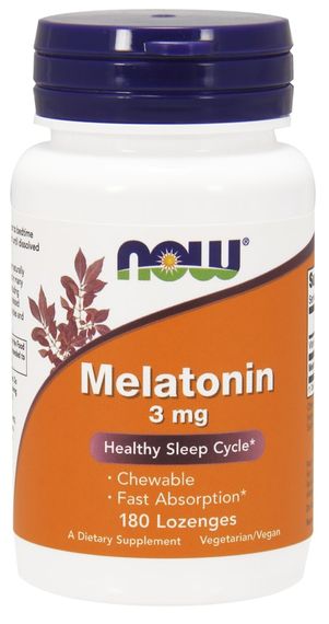 Мелатонін Now Melatonin 3mg 180 lozenges