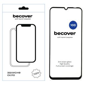 Скло захисне BeCover Xiaomi Redmi 12C 10D Black (711371)