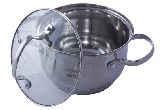Кастрюля нержавеющая Maestro - 160 мм x 2,1 л MR-3512-16 | Зображення 1