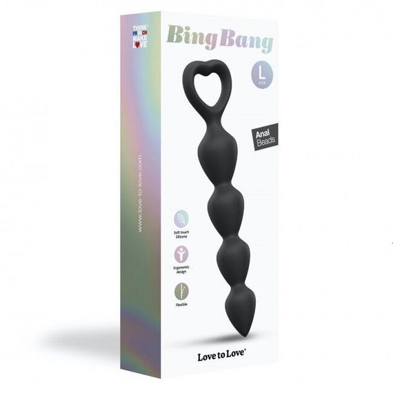 Анальний ланцюжок Love To Love BING BANG L - BLACK ONYX | Зображення 5