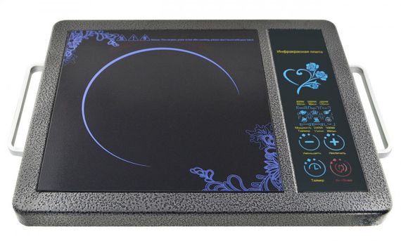 Інфрачервона плита DOMOTEC MS-5842 Настільна одноконфоркова склокерамічна плитка електроплита 2000 Вт | Зображення 2