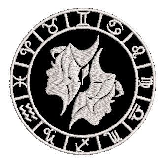 Шеврон знак зодіаку БЛИЗЕЦІ