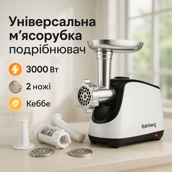 М'ясорубка з насадками для нарізання овочів, М'ясорубка з високою продуктивністю Томатна ' CU-19