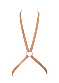 Портупея з екошкіри Bijoux Indiscrets MAZE - 8 Harness, Коричневий, One Size, ONE SIZE