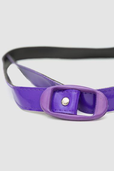 Ремінь жіночий лаковий 196R55TOW1, колір Фіолетовий | Зображення 3