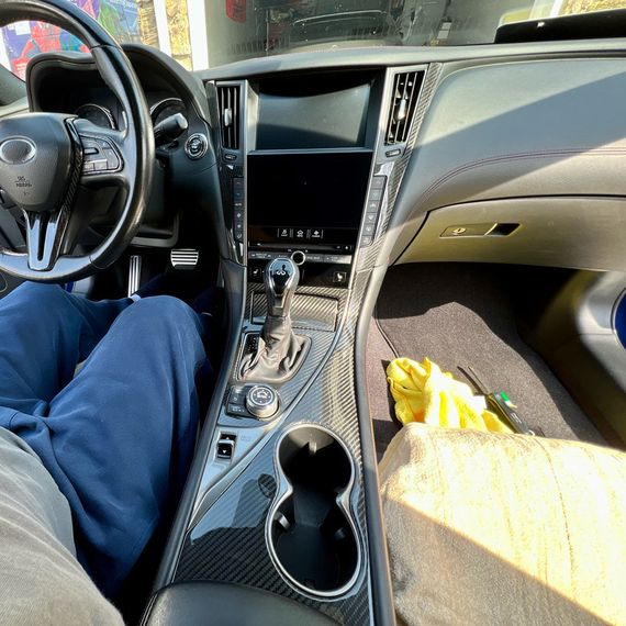 Карбоновые вставки в салон (для Q50) для Infiniti Q50/Q60 2013-2024 гг | Зображення 3