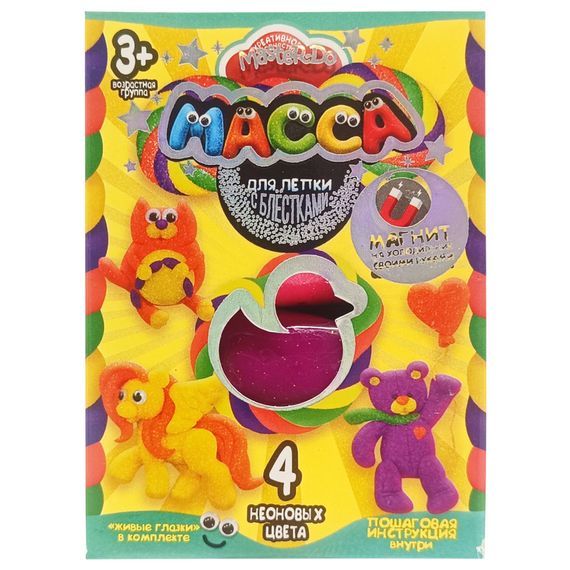 Набор креативного творчества Масса для лепки "MASTER DO" MMD-02-01, 4 цвета Вид 9