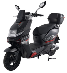 Електроскутер Crosser CR-20 2500W 72V 24Ah LiFePO4, до 75 км, 65 км/год, преміум електроскутер Чорний