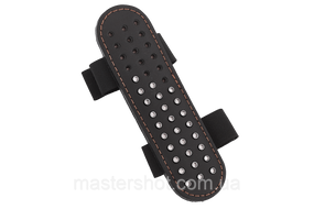 Патронташ для пуль калибра 4,5 мм, на 42 пули для пневматики крепится на цевье винтовки кожаный чёрный ms