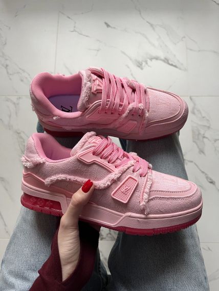 Кроссовки Lou1is Vu1it1ton Trainer Triple Pink 38 24