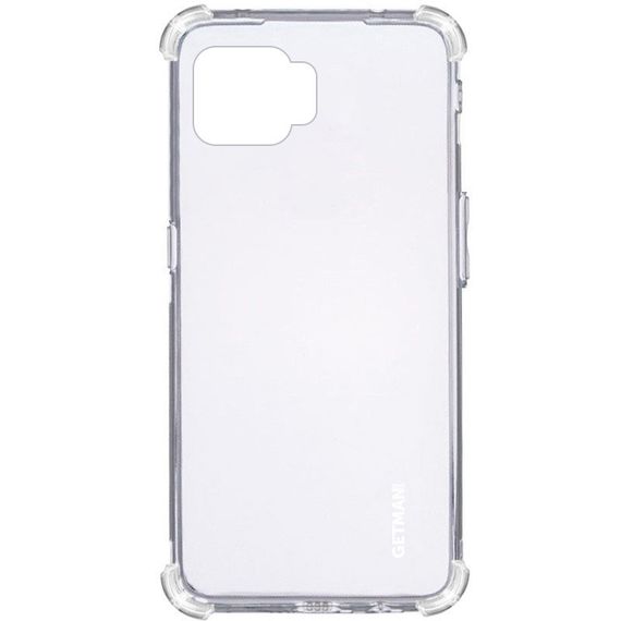 TPU чехол GETMAN Ease logo усиленные углы для Oppo A93 Бесцветный (прозрачный)