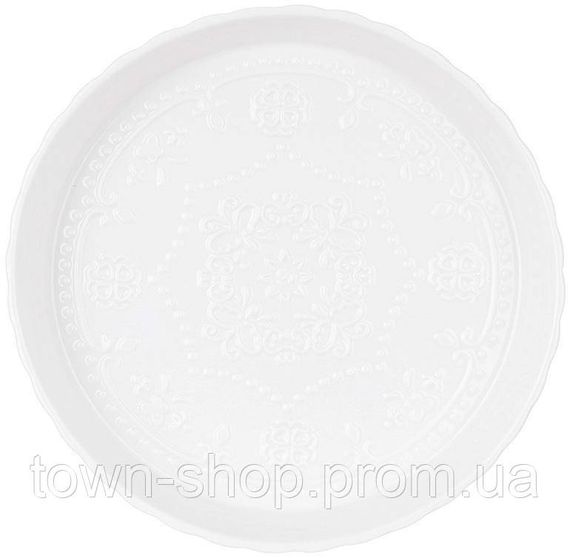 Форма для выпечки фарфоровая "White City Кружево" Ø26х5см, круглая BD-988-445